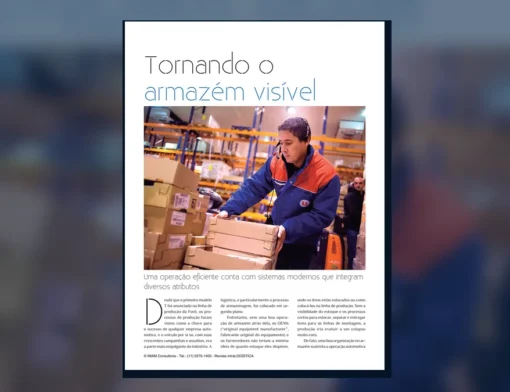 Capa do artigo do acervo técnico da IMAM sobre WMS no setor automotivo