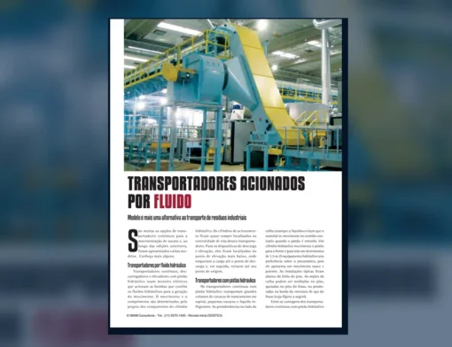 Capa do artigo do acervo técnico da IMAM sobre transportadores acionados por fluido