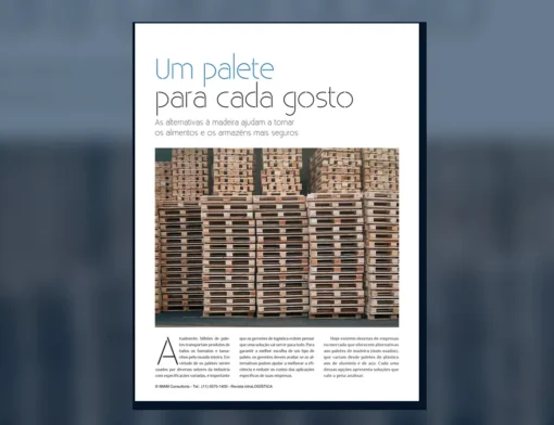 Capa do artigo do acervo técnico da IMAM sobre alternativas ao palete de madeira