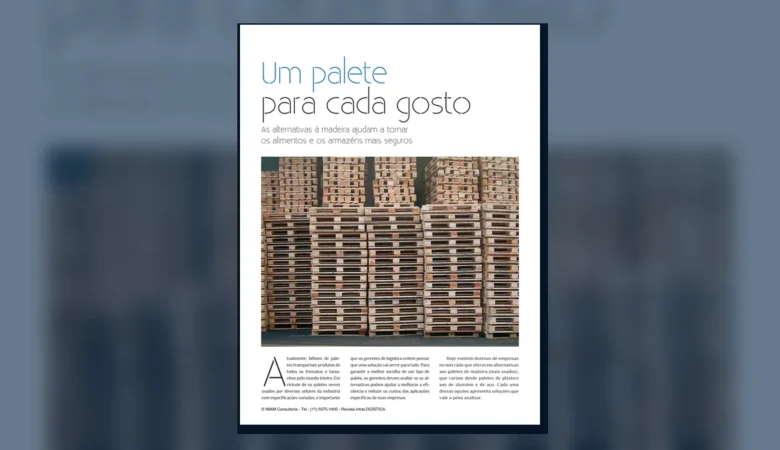 Capa do artigo do acervo técnico da IMAM sobre alternativas ao palete de madeira