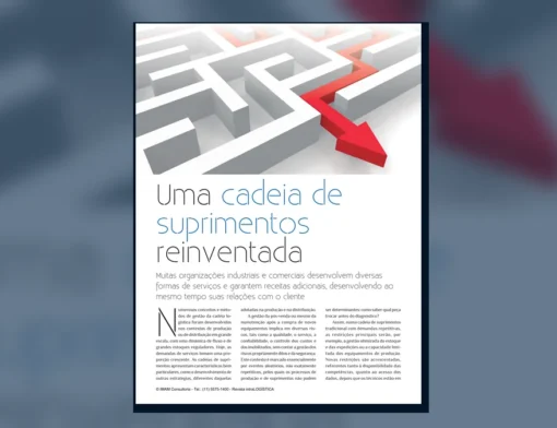 Capa do artigo do acervo técnico da IMAM sobre cadeia de suprimentos de serviço