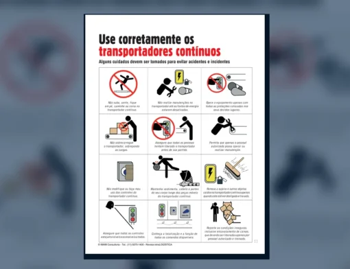 Capa do artigo do acervo técnico da IMAM sobre segurança no transportador contínuo