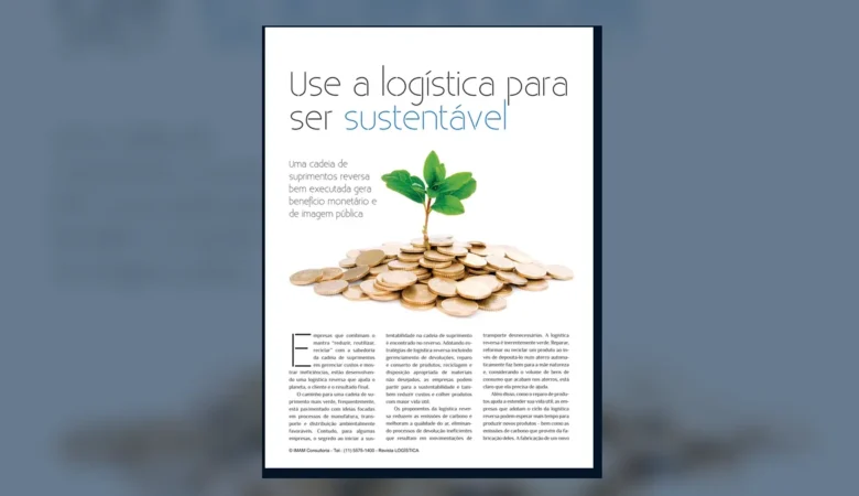 Capa do artigo do acervo técnico da IMAM sobre cadeia de suprimentos verde
