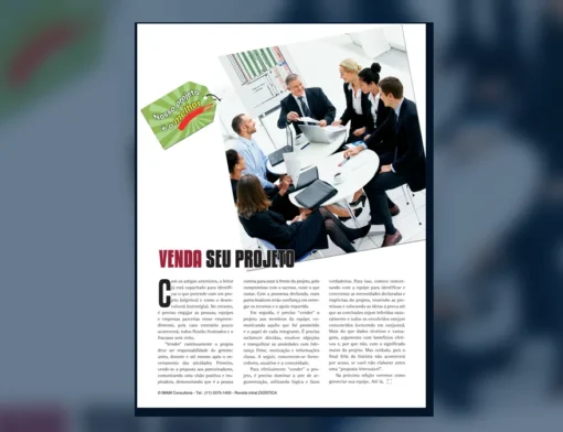 Capa do artigo do acervo técnico da IMAM sobre vender o projeto