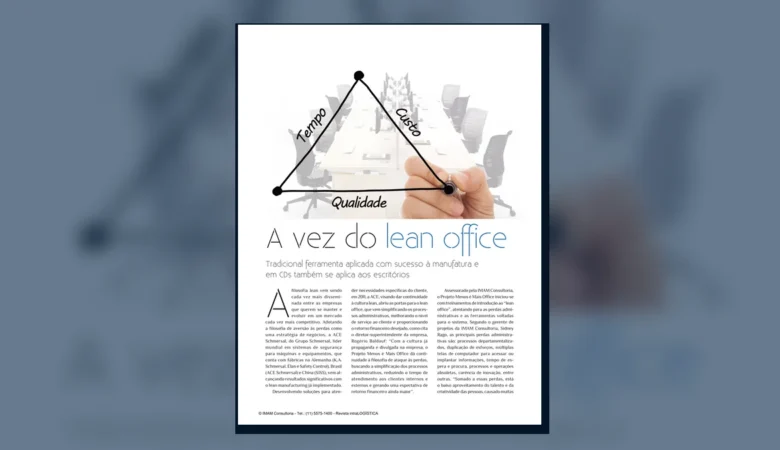 Capa do artigo do acervo técnico da IMAM sobre perdas administrativas