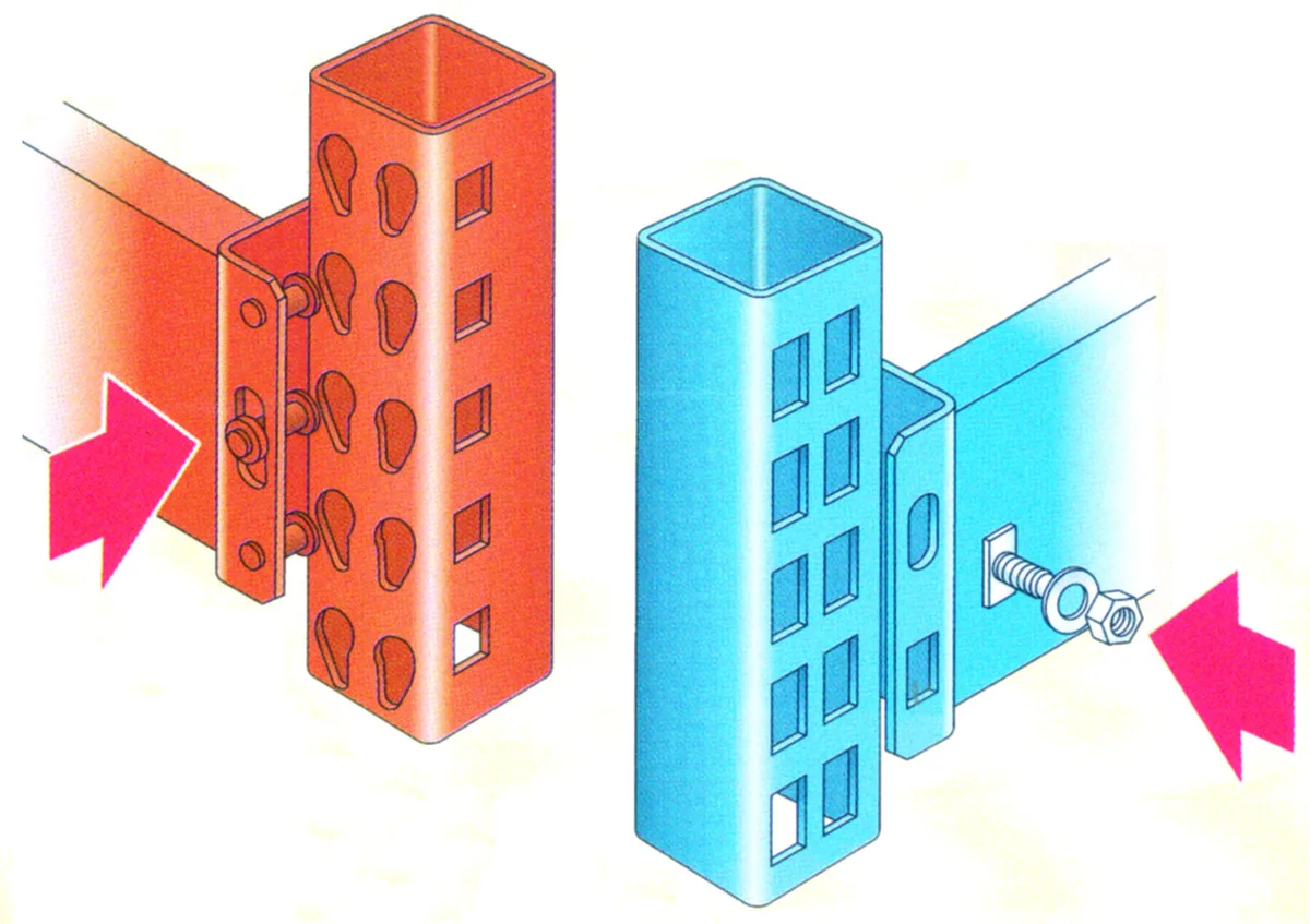 Ilustração do artigo sobre estruturas porta-paletes, do acervo técnico da IMAM (figura 1)