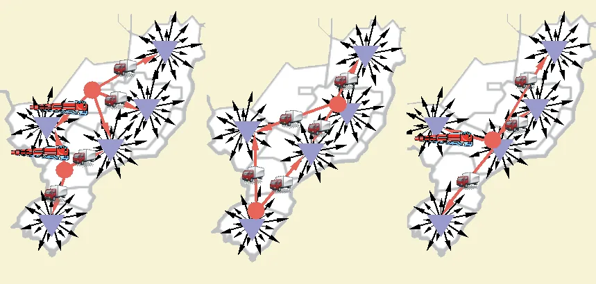 Ilustração do artigo sobre simulação da rede de distribuição, do acervo técnico da IMAM (figura 2)